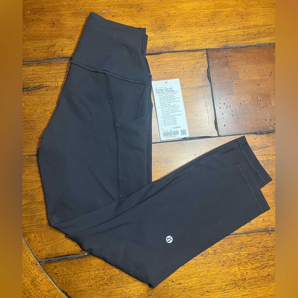 NEW WITH TAG! Lululemon Wunder Train HR “25 with Pockets